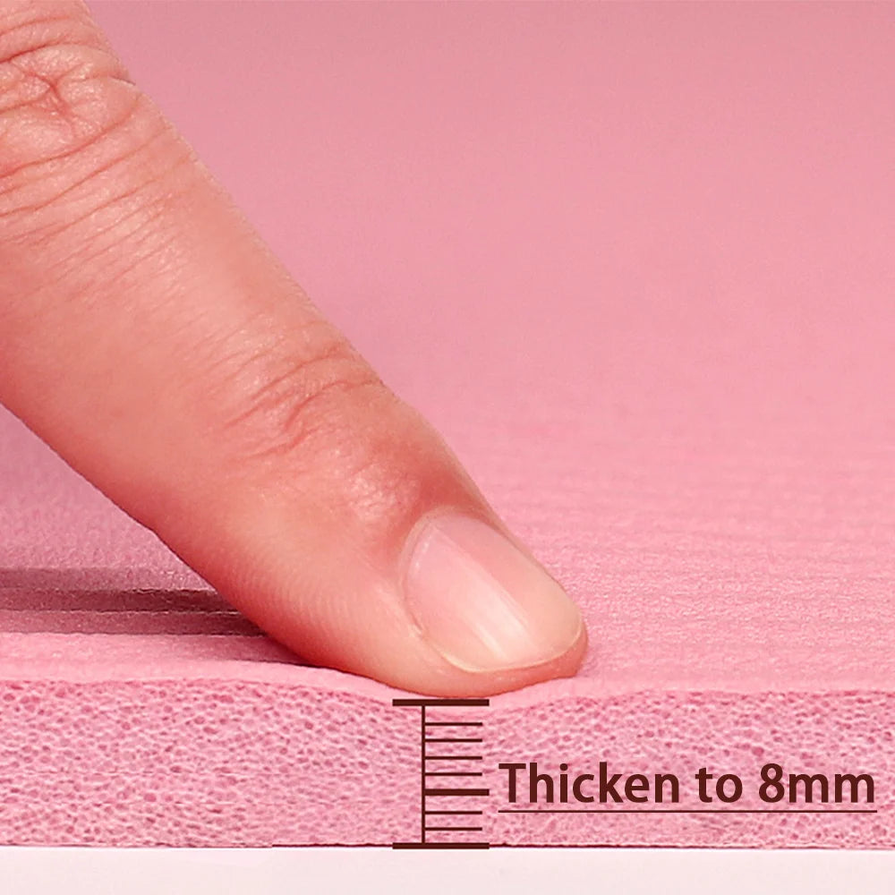 8mm NBR Yoga Mat 185 x 61 cm (72.8 x 24 in) – Anti-Slip Thick Exercise Mat for Beginners, Home Yoga, Pilates & Fitness