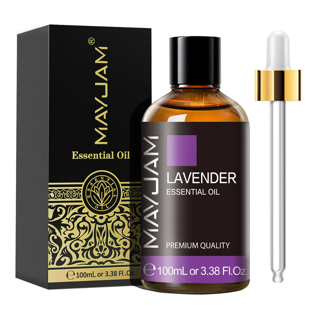 MAYJAM 100ml (3.4 fl oz) Pure Essential Oil for Diffusers, Humidifiers, Candles, Soap & Oil Burners - Aromatherapy