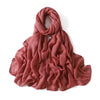 Oversized Cotton Rayon Hijab Scarf 180 x 95 cm (71 x 37 in) Solid Shawl Wrap Islamic Turban Headscarf