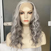 Short Wavy Lace Front Synthetic Wig for Women — 12–18 in (30–46 cm) Cosplay Bob in Silver, Brown, Pink, Blue