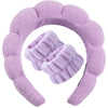 Cloud Sponge Hairbands for Women – Soft Bamboo Fiber Makeup Removal & Bath Headbands