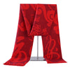 Red Cashmere Tassel Scarf Shawl Soft Winter Pashmina Wrap for Women