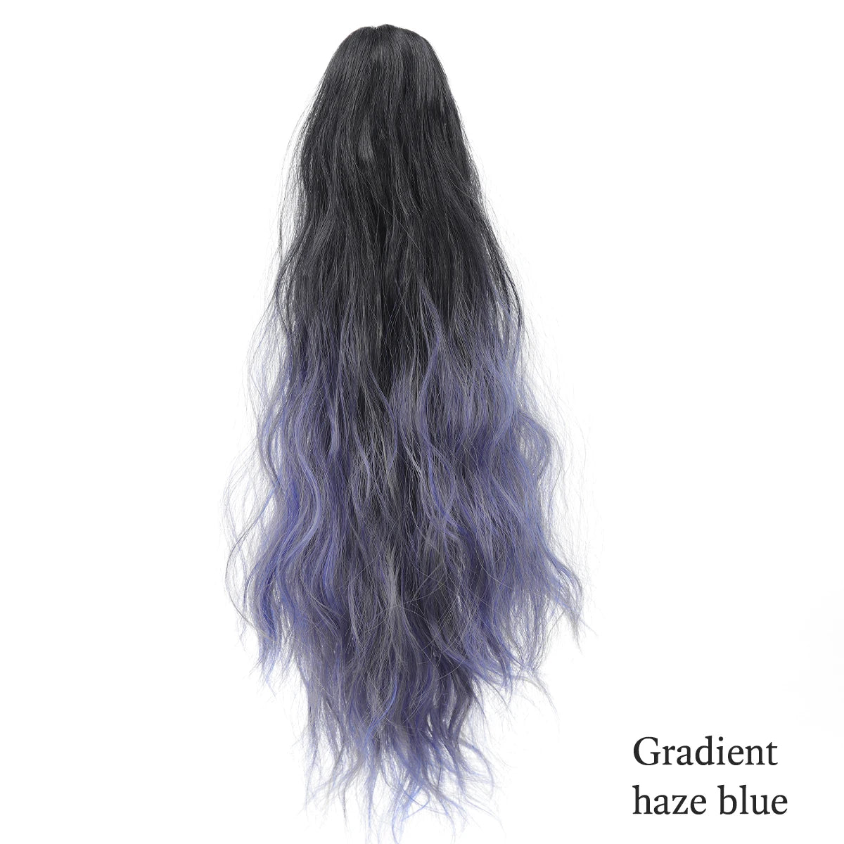 18-Inch (46 cm) Clip-In Water Ripple Ponytail Extension - Synthetic Gradient Multicolor, Heat-Resistant