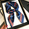 IROJEFF All-Season Silk-Look Polyester Print Square Scarf 70 x 70 cm (27.6 x 27.6 in) - Lightweight Headband Shawl Bandana