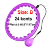 Adjustable Weighted Massage Hula Hoop with Detachable Links – Fitness Hoop for Weight Loss & Core Workout