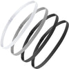 4-Pack Unisex Non-Slip Elastic Sports Headbands - Slim Sweat-Wicking Headbands for Yoga, Running, Gym & Biking