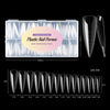 Dual Nail Forms 75/150PCS, 5 Shapes 15 Sizes Full-Cover Acrylic & Gel Nail Extension Molds (Square, Almond, Stiletto, Curved, Short Square)