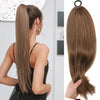 Synthetic Long Straight Ponytail Wig 18-32 Inch (45-81 cm) Headband or Elastic Wrap Hair Extension