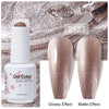 Top & Base 15ml (0.5 fl oz) Gel Nail Polish – Semi-Permanent UV/LED Soak-Off Base Coat and Top Coat, Long-Lasting Manicure