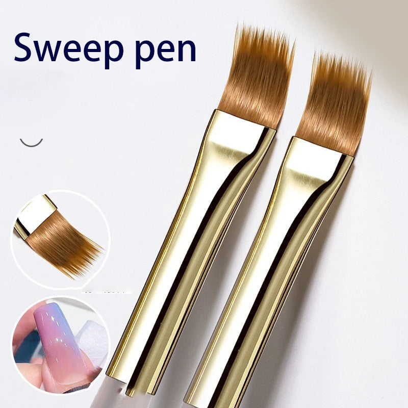 Plaid Nail Art Brush 0.5mm Fine Detail Brush for Tartan, Lines & Gel Acrylic Nails