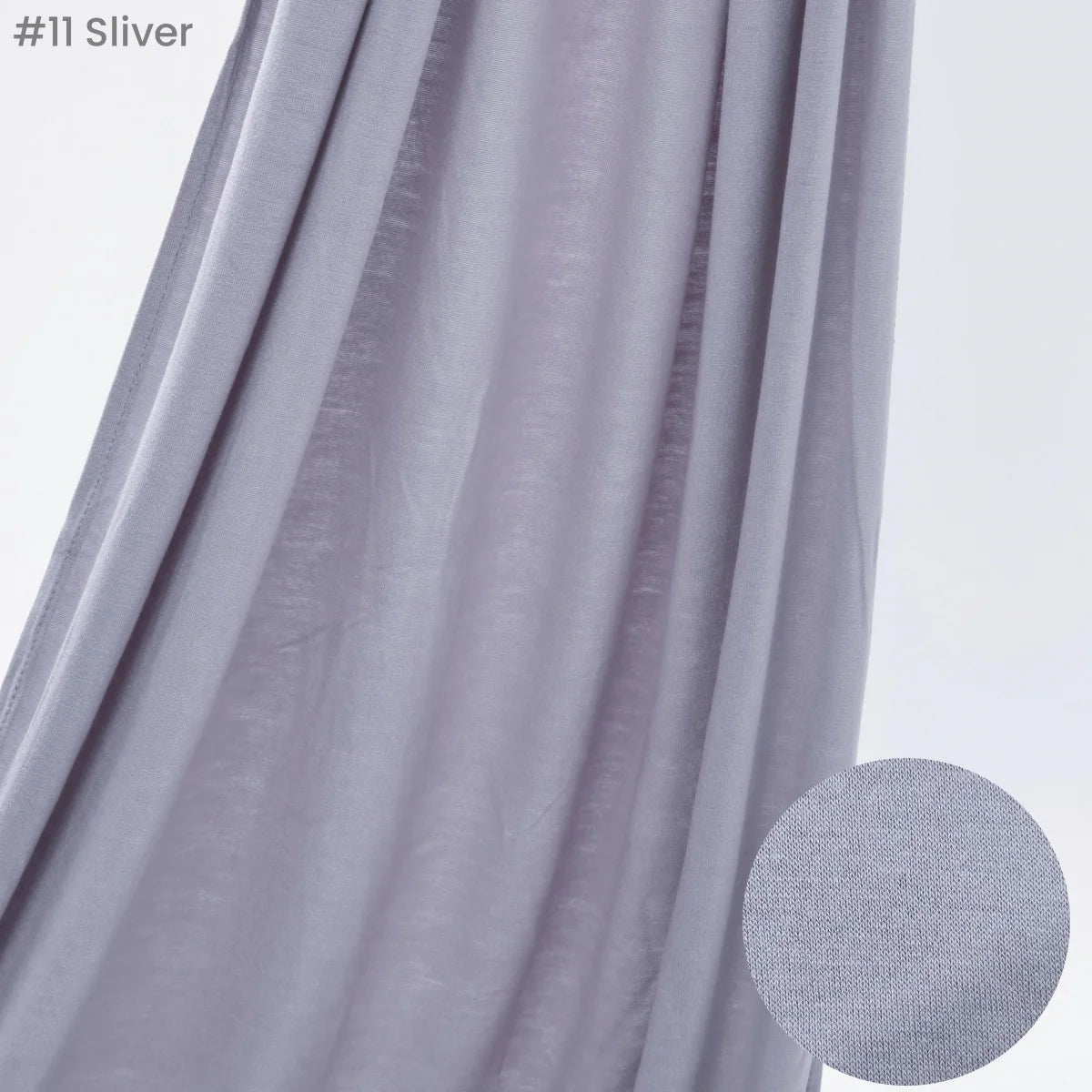 Jersey Hijab Scarf 170 x 60 cm (67 x 24 in) - Stretchy Cotton-Spandex Long Shawl | 29 Solid Colors Muslim Headscarf Turban Wrap