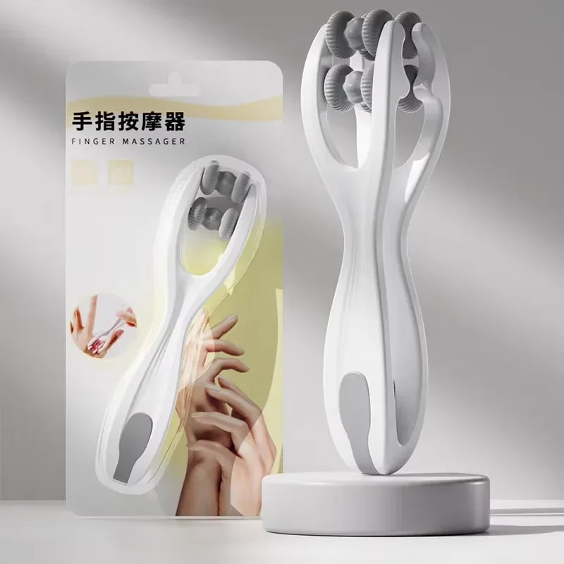 Dual-Row Roller Finger Massager — Portable Manual Finger & Hand Massager to Relieve Fatigue and Improve Circulation