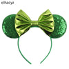 Disney Minnie Sequin Ear Headband with Polka Dot Bow, Girls & Women Party Hairband, Kids DIY Hair Accessory