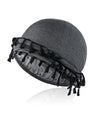 Vintage Twist Turban Head Wrap for Men - Stretch Modal & Satin Drawstring Scarf, Machine Washable
