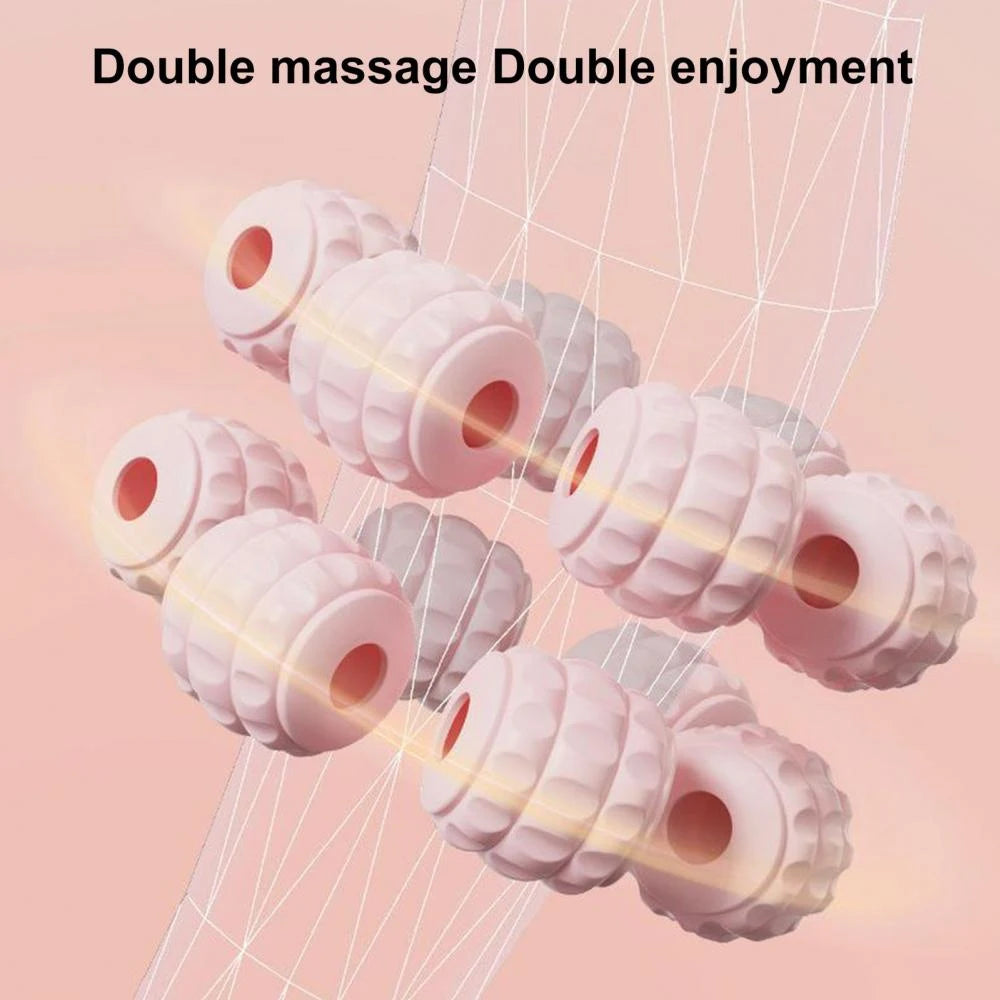 12-Wheel Manual Leg & Body Massage Roller – Full-Coverage Thigh, Calf & Arm Muscle Relief