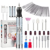 Rechargeable Electric Nail Drill Kit – Portable 4-Speed 20,000 RPM Manicure & Pedicure Set with 30+ Bits USB