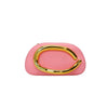Women's PU Leather Metal-Handle Clutch — Removable Strap Crossbody Evening Bag for Wedding & Party