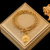 316L Stainless Steel Gold Starfish, Moon & Star Charm Bracelet for Women - Trendy Wrist Chain Gift