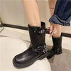 Rose Romance Knight Women's Mid-Calf Western Cowboy Boots - Chunky Heel, Leather Upper & Lining