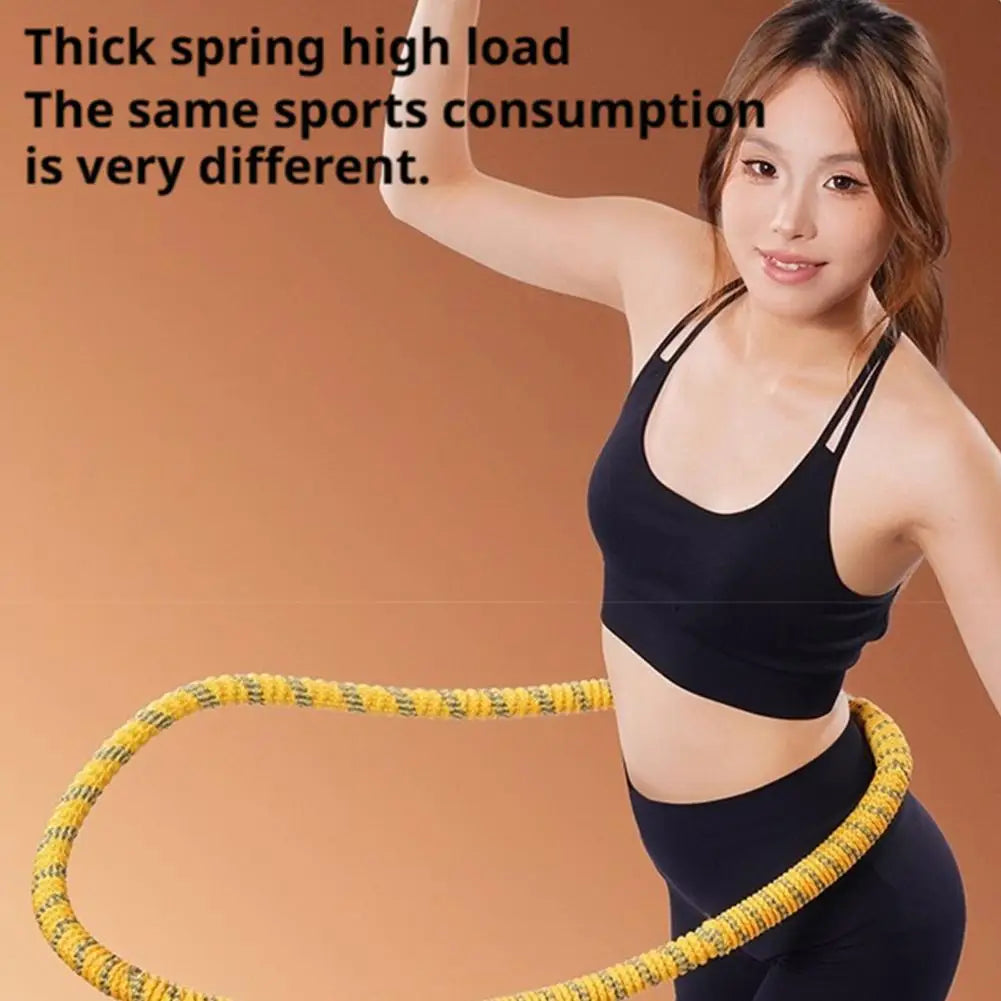 Soft Spring Hula Hoop for Women — Portable Waist Slimming & Core Fitness Hoop for Weight Loss