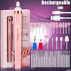 5-in-1 USB Rechargeable Electric Nail Drill Manicure Set - Portable Professional Nail File & Polisher for Gel, Acrylic & Salon Use