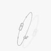 AAA Cubic Zirconia Geometric Cuff Bracelet for Women Stainless Steel Fashion Jewelry