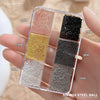 Mini Caviar Beads Nail Art 12-Grid Gold and Silver Micro Ball Charms 0.5–3mm (0.02–0.12in) with Magnetic Picker Pen