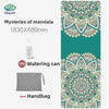Suede Chamois Yoga Mat 183 x 68 cm (72 x 26.8 in) - Portable Foldable Non‑Slip Exercise Mat for Yoga, Dance & Jump Rope