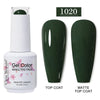 Red Semi-Permanent UV Gel Nail Polish 15ml (0.5 fl oz) Top & Base Hybrid