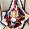 Satin-Look Square Scarf 27.6 x 27.6 in (70 x 70 cm) Cat Print Headscarf, Neck Wrap & Bandana for Women