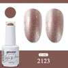 Glitter Gel Nail Polish 15ml Soak-Off UV/LED Base & Top Coat, 321 Colors