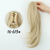 AZQUEEN 18-Inch (45 cm) Clip-In Wavy Ponytail Hair Extension - Heat-Resistant Synthetic, Layered Black/Brown
