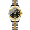 CHENXI Women's Gold Stainless Steel Quartz Watch – Small 26mm (1.02 in) Round Dial Dress Bracelet Wristwatch