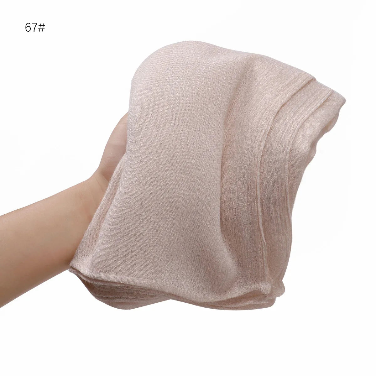 Women's Large Solid Polyester Hijab Scarf 80 x 190 cm (31.5 x 74.8 in) Long Muslim Headscarf Wrap Shawl Turban