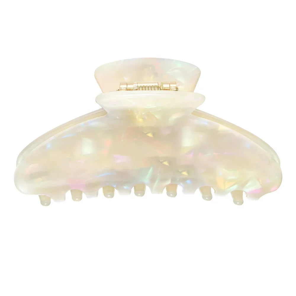 Personalized Letter Hair Clip - Handmade Custom Name Hair Claw Barrette with Rhinestones, 10cm x 4cm (3.94 in x 1.57 in)