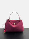 Rodeo Frosted Cowhide Genuine Leather Tote — Large Capacity Women's Shoulder Handbag