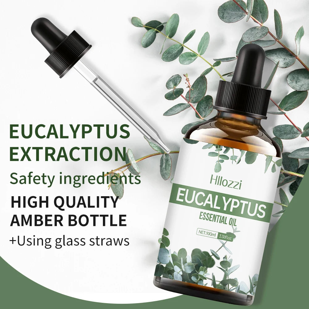 Pure Eucalyptus Essential Oil for Face & Body – Moisturizing Massage Oil | Eucalyptus Globulus