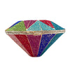 Silver Crystal Evening Clutch Acrylic Rhinestone Handbag for Wedding & Party