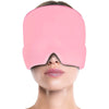 Gel Ice Migraine Relief Head Wrap — Cold Compress Therapy Cap with Eye Mask for Headaches & Sinus Pain