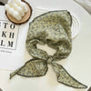 Floral Triangle Scarf for Women - Versatile Neck Shawl, Head Wrap & Bandana, 31.5–39.4 in (80–100 cm), Polyester