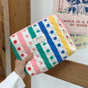 Large Capacity Women's Cosmetic Bag - Plaid Zipper Travel Makeup Clutch, Multiple Sizes (Up to 24 x 18 x 7.5 cm | 9.4 x 7.1 x 3.0 in)