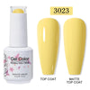 Red Semi-Permanent UV Gel Nail Polish 15ml (0.5 fl oz) Top & Base Hybrid