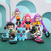 Kpop Demon Hunters Tiger PVC Keychain Harajuku Cute Cartoon Key Ring for Fans & Kids Halloween Gift
