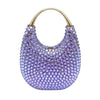 Crystal Rhinestone Evening Clutch – Diamond Top Handle Minaudière for Wedding & Party