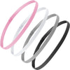 4-Pack Unisex Non-Slip Elastic Sports Headbands - Slim Sweat-Wicking Headbands for Yoga, Running, Gym & Biking
