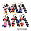 Cartoon Couple Flower PVC Keychain Set, 6-Pack Cute Floral Bag Charms for Women Gift
