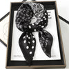 Satin Square Scarf 70cm (27.6 in) Silk-Look Polyester Neck & Hair Tie Bandana for Women Floral Headscarf Hijab