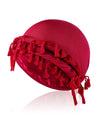 Vintage Twist Turban Head Wrap for Men - Stretch Modal & Satin Drawstring Scarf, Machine Washable