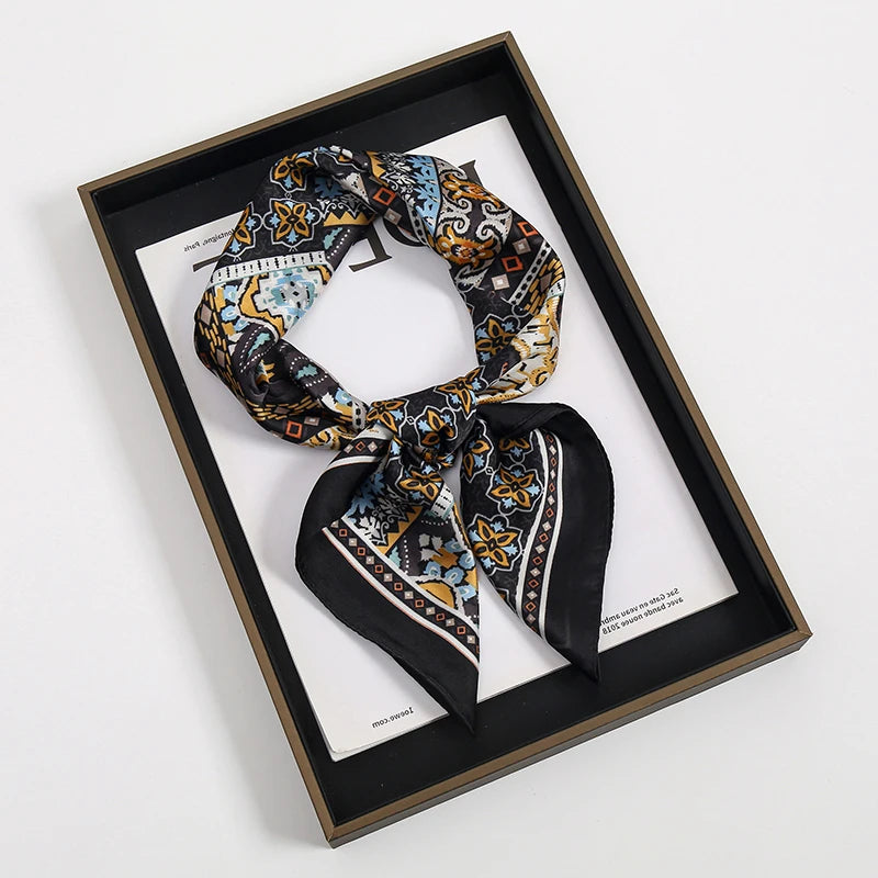 Luxury Satin-Look Square Scarf 70 x 70 cm (27.6 x 27.6 in) – Women's Hijab, Neck & Hair Wrap