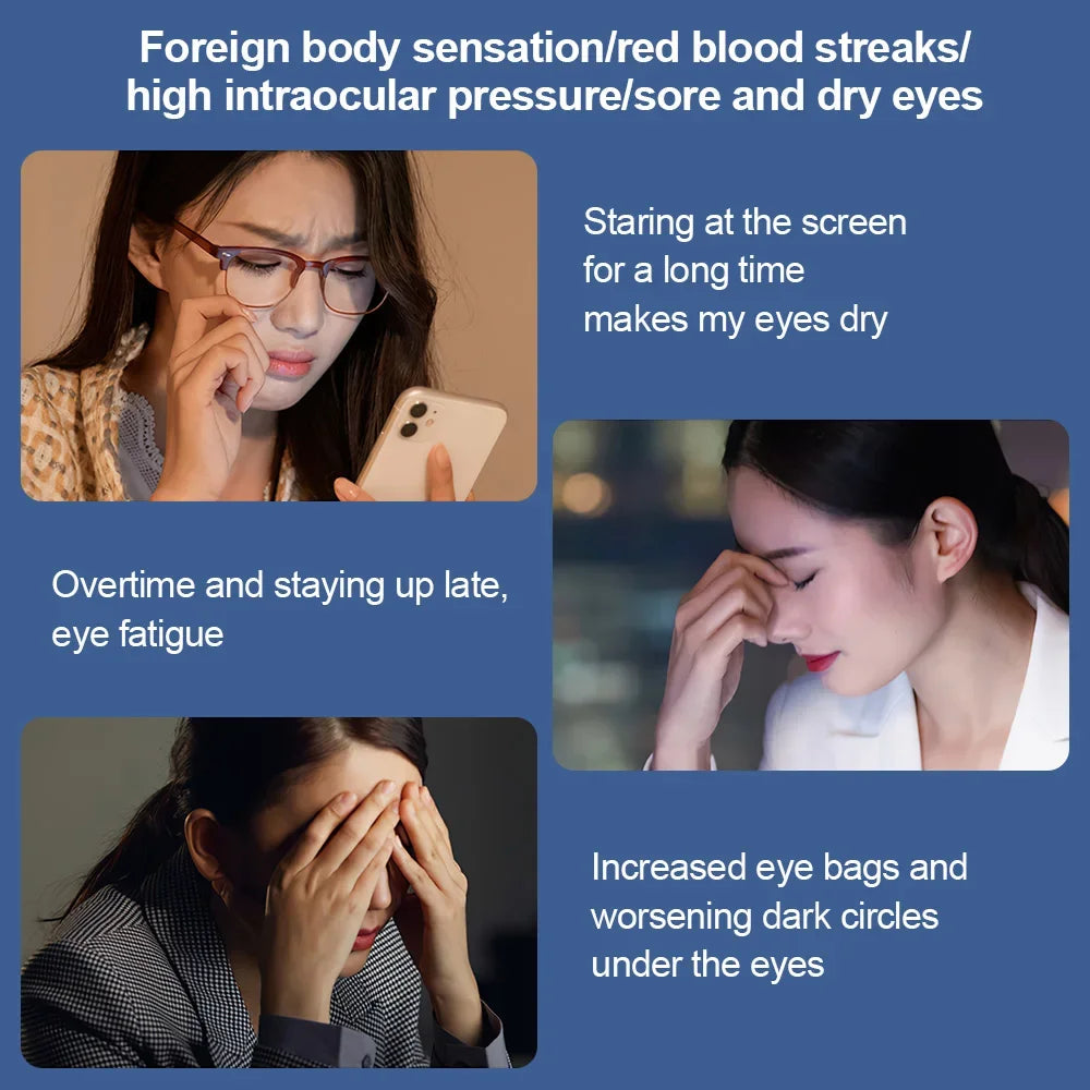 Portable Heated Steam Eye Massager with Mist - Smart Eye Care for Dry Eyes & Eye Fatigue